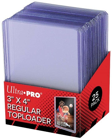Ultra Pro 3x4 Regular Toploaders – 25 Pack