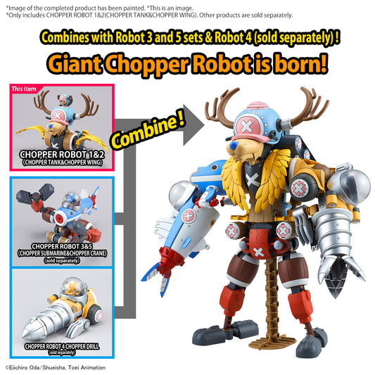 One Piece Chopper Robot 1 & 2 (Chopper Tank & Chopper Wing) Model Kit