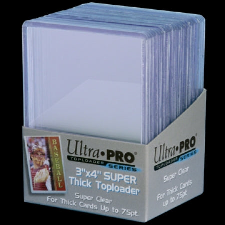 Ultra Pro 3x4 Super Thick Toploaders 75pt - 25 Pack