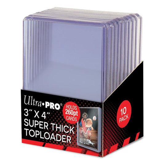 Ultra Pro 3x4 Super Thick Toploaders 260pt - 10 Pack