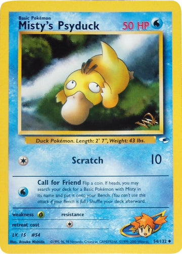 Misty's Psyduck [W Stamped] [PR - 54/132]