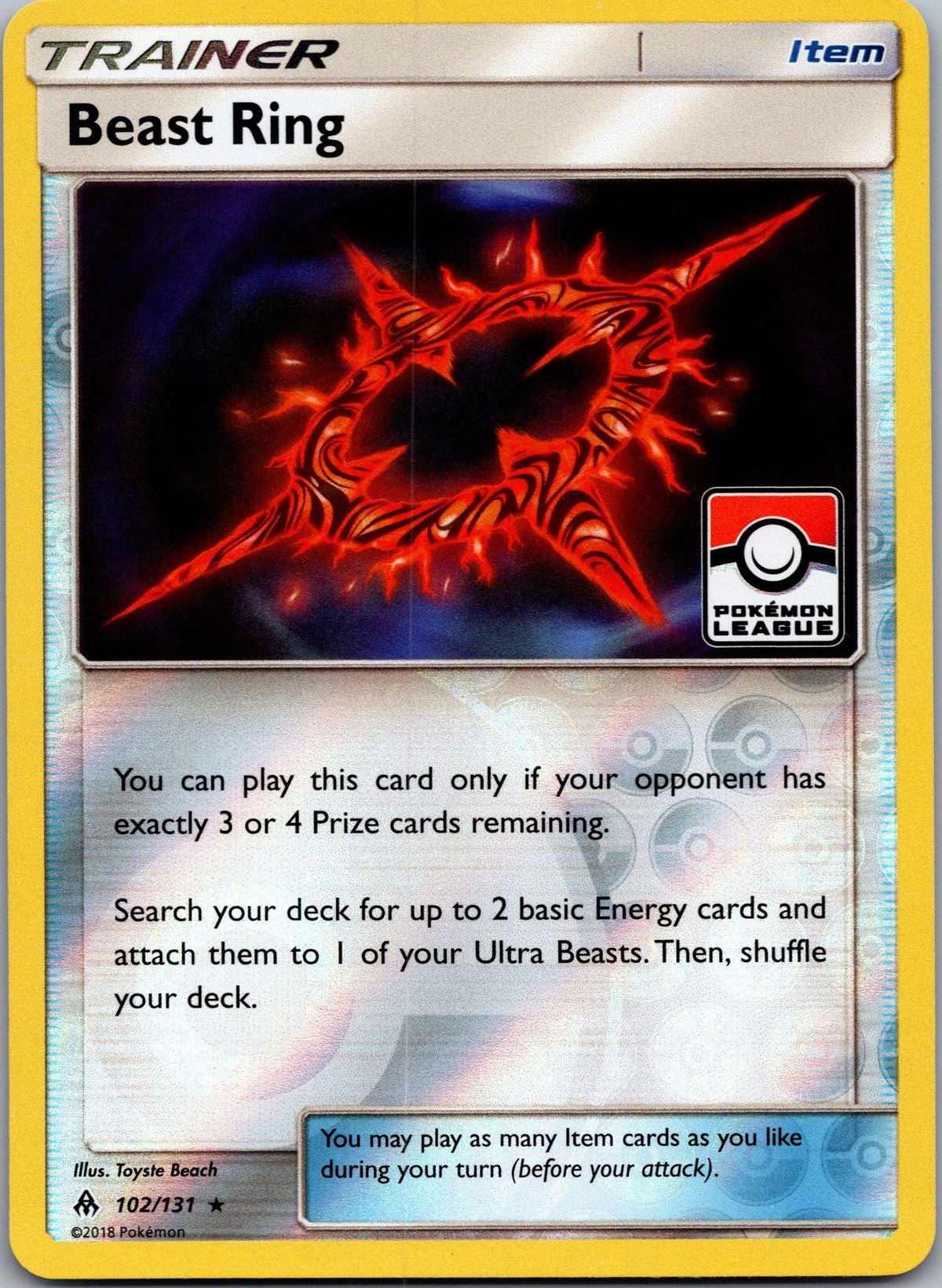 Beast Ring - 102/131 (Pokemon League)