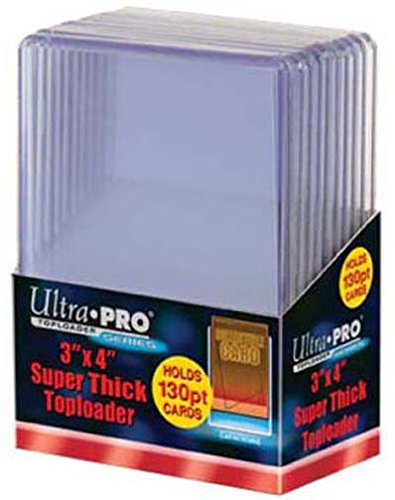 Ultra Pro 3x4 Super Thick Toploaders 130pt - 10 Pack