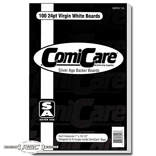 ComiCare Silver Age Comic Book Backing Boards (100-Pack)