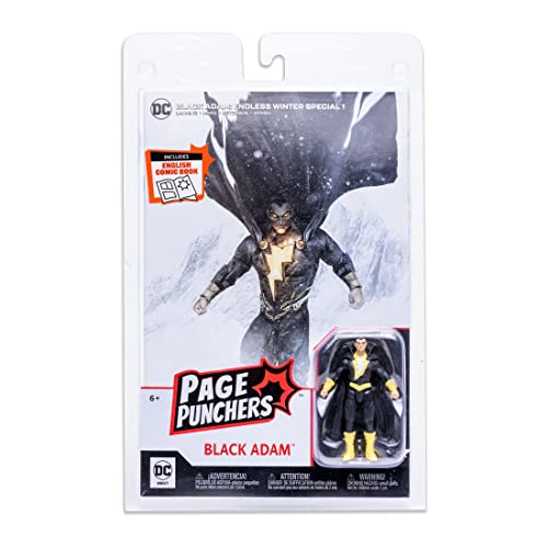 McFarlane DC Direct Page Punchers 3" - Black Adam (Endless Winter) with Comic