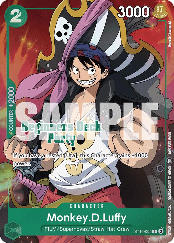 Monkey.D.Luffy (Beginners Deck Party [ST-23] - [ST-28] Winner Pack)