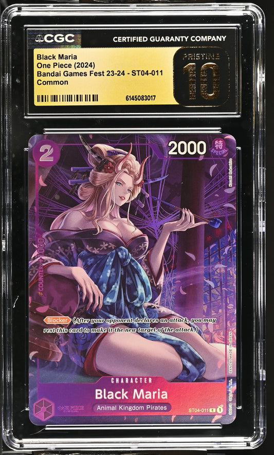 Black Maria ST04-011 Bandai Games Fest CGC Pristine 10 EN