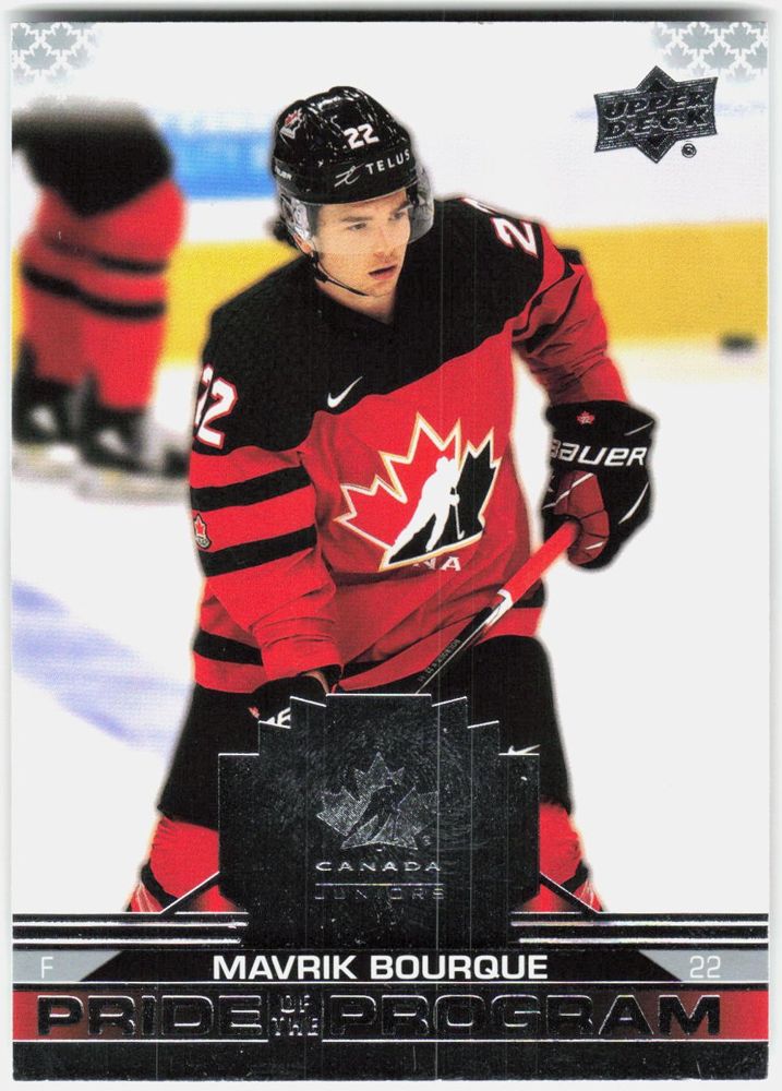 Mavrik Bourque 2022 Upper Deck Team Canada Juniors Pride of the Program #81