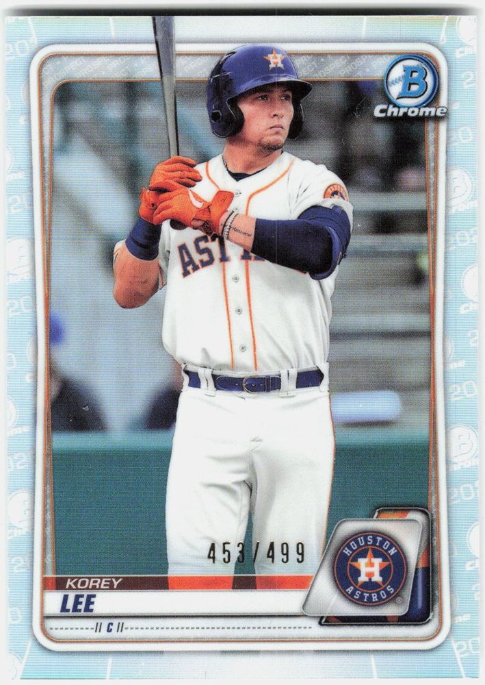 Korey Lee 2020 Bowman Chrome Prospects Refractor #BCP-193 (/499)
