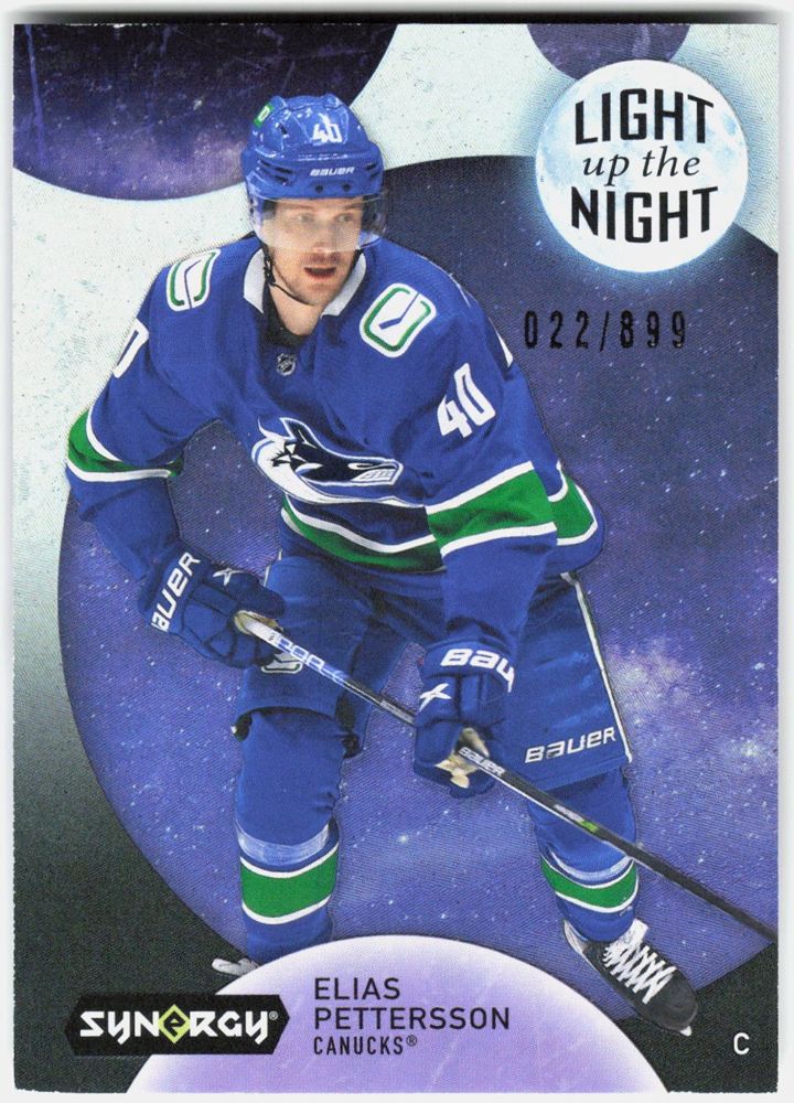 Elias Pettersson 2022-23 Upper Deck Synergy Light Up the Night #LN-EP (/899)