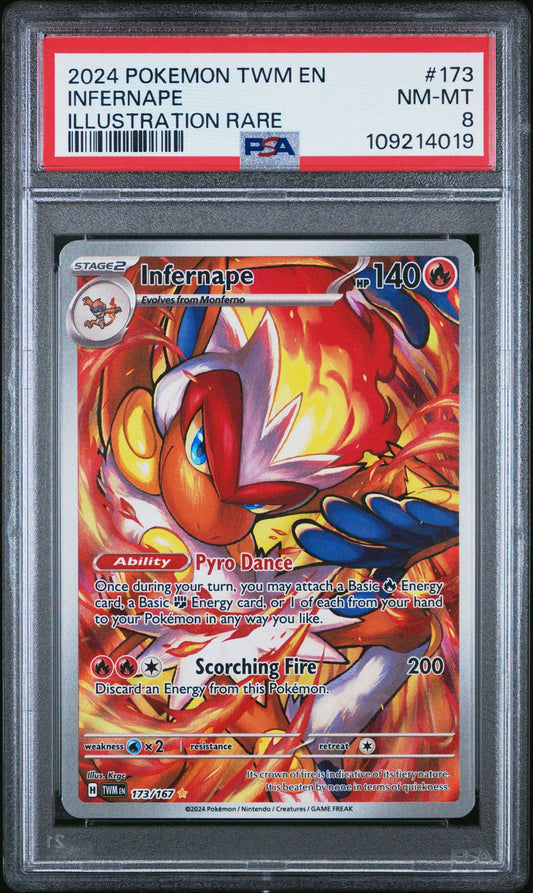 Infernape 173/167 PSA 8 - front