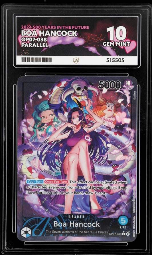 Boa Hancock OP07-038 500 Years in the Future Parallel - ACE 10 Graded Card