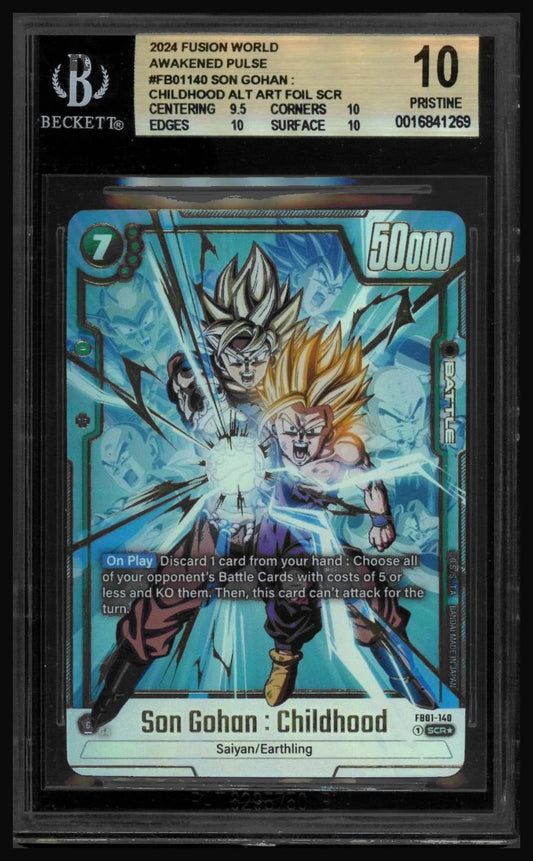 Son Gohan FB01-140 SCR BGS 10 Pristine - front
