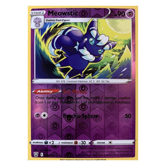 Meowstic 061/163 Battle Styles reverse holo
