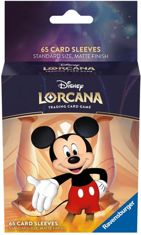 Disney Lorcana Card Sleeves – Mickey Mouse (65ct)