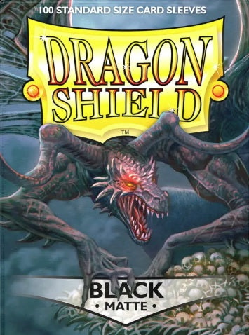Dragon Shield Matte Sleeves – Black (100ct)