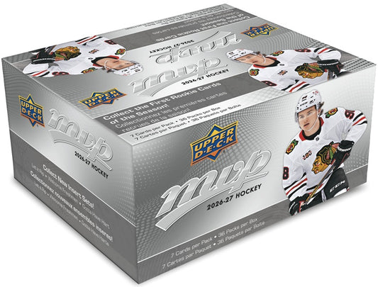 2026-27 Upper Deck MVP Hockey – Retail Box (36 Packs)