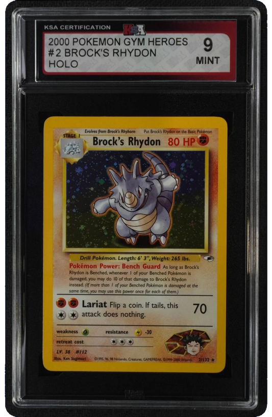 Brock's Rhydon Gym Heroes KSA 9 slab front, cert 60790535