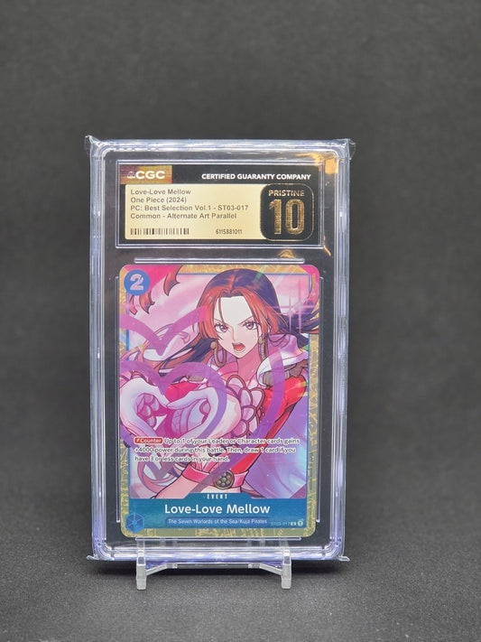 Love-Love Mellow ST03-017 Boa Hancock Premium Collection CGC 10 Pristine slab front