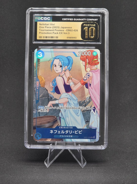 Nefeltari Vivi EB02-026 SR Parallel Promotion Pack EX Vol 3 CGC 10 Pristine slab front