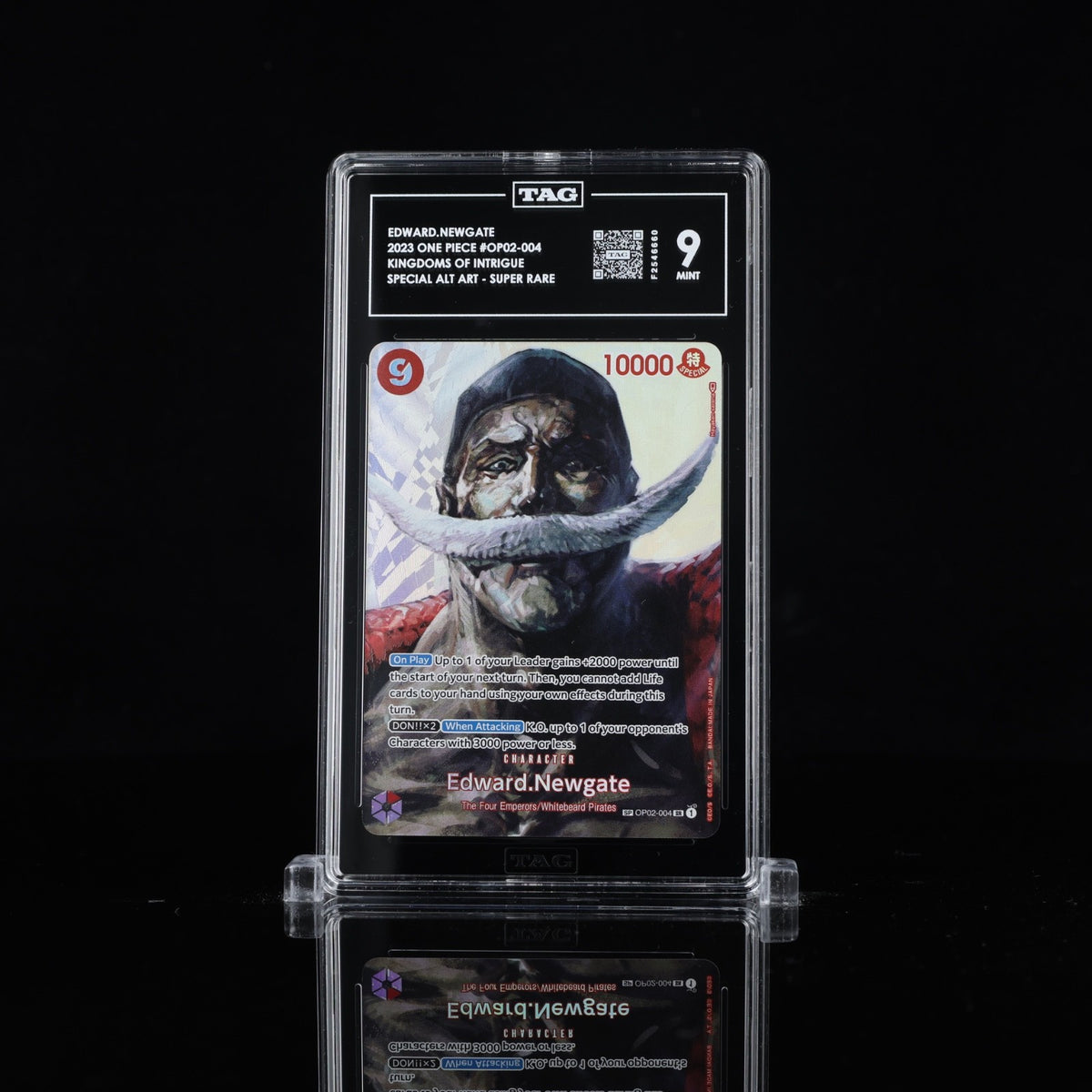 Edward Newgate OP02-004 SP Kingdoms of Intrigue TAG 9 slab front