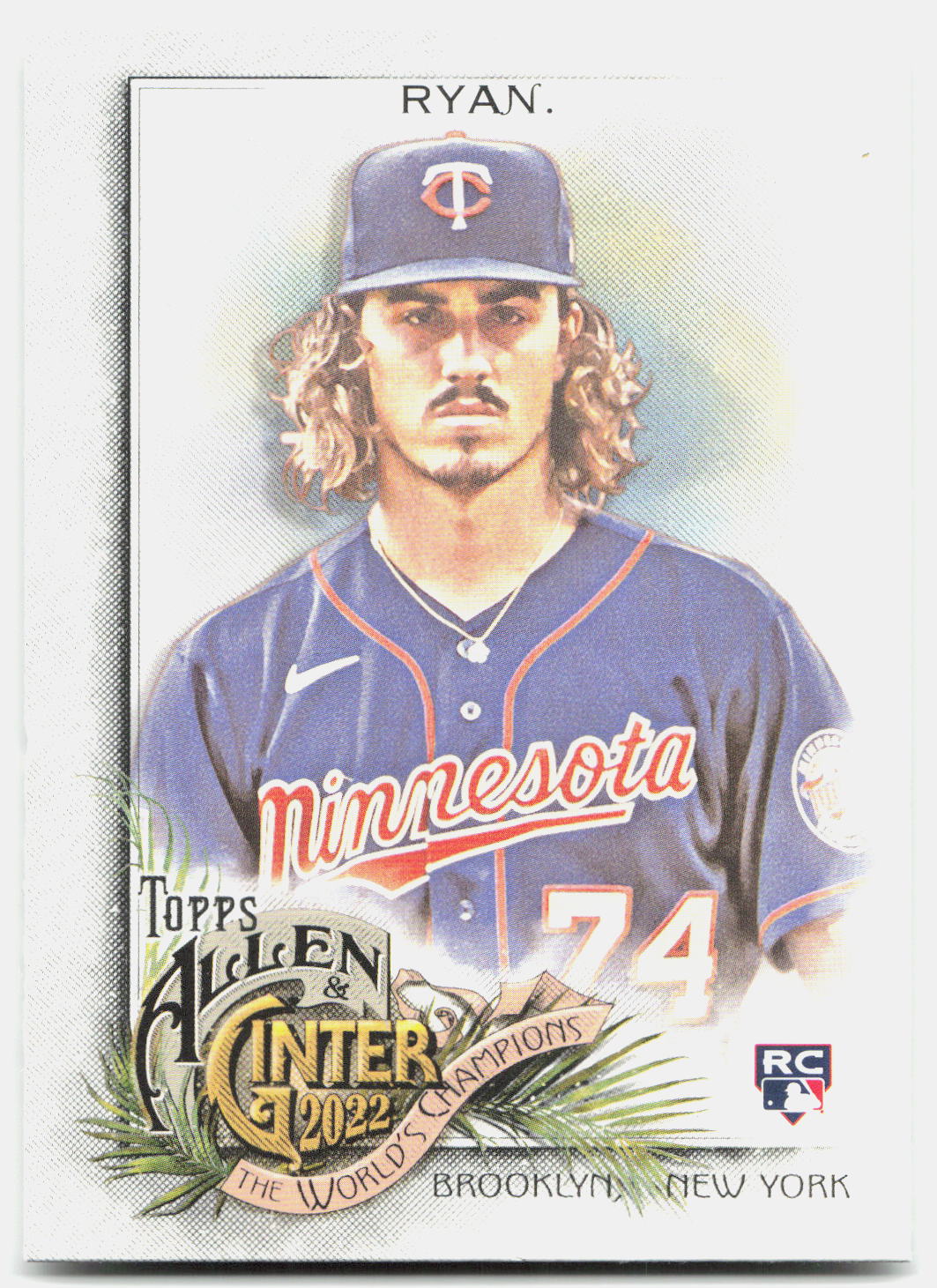 Joe Ryan 2022 Topps Allen & Ginter Rookie #170 front