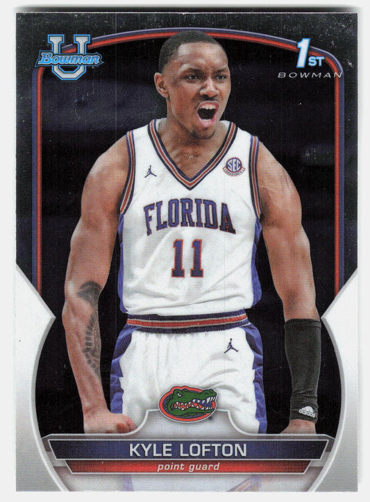 Kyle Lofton 2022-23 Bowman University Chrome 1st Bowman #18 front