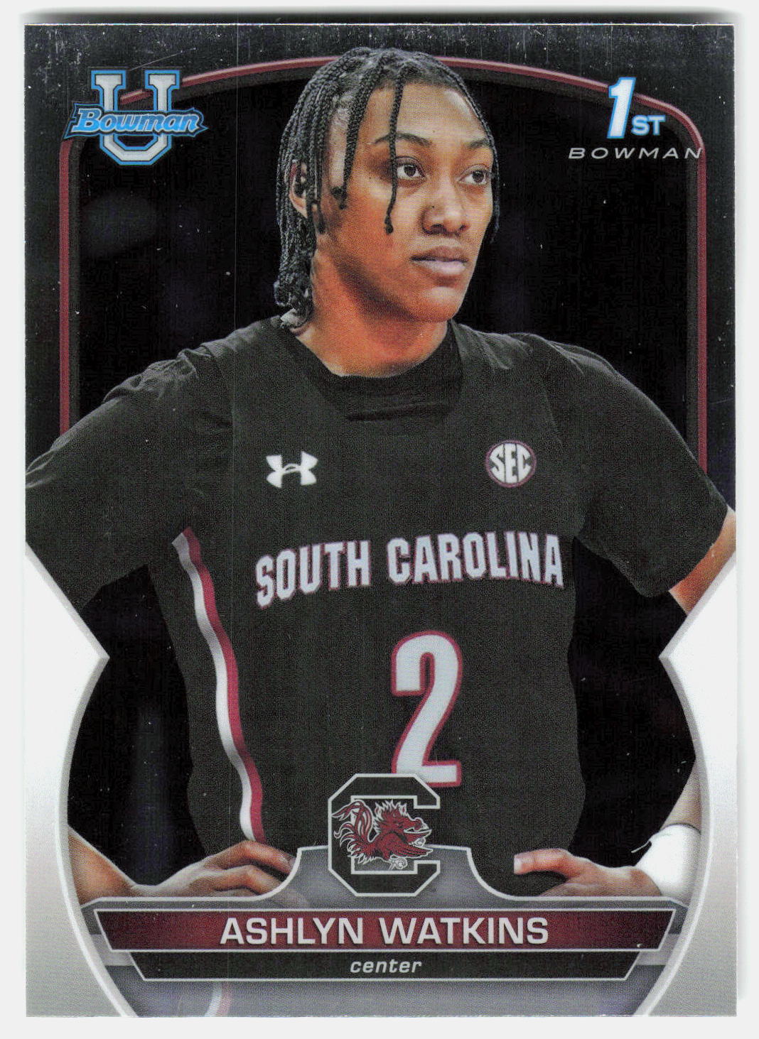 Ashlyn Watkins 2022-23 Bowman University Chrome 1st Bowman #73 front