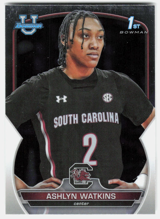 Ashlyn Watkins 2022-23 Bowman University Chrome 1st Bowman #73 front