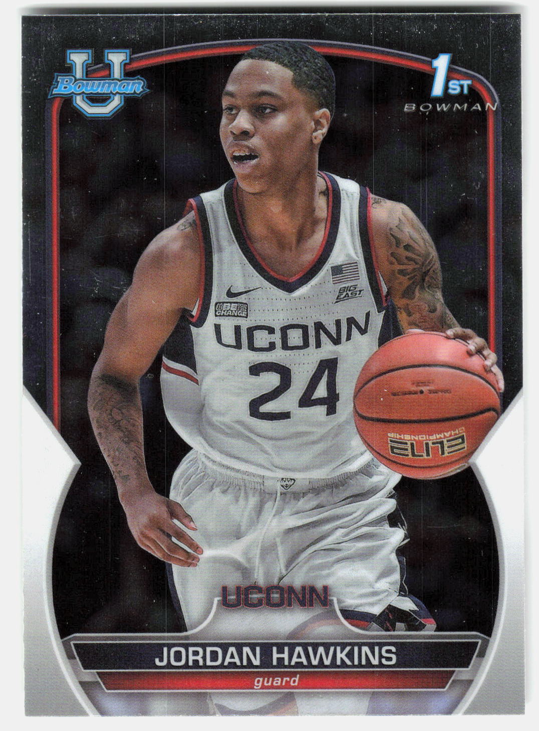 Jordan Hawkins 2022-23 Bowman University Chrome 1st Bowman #85 front