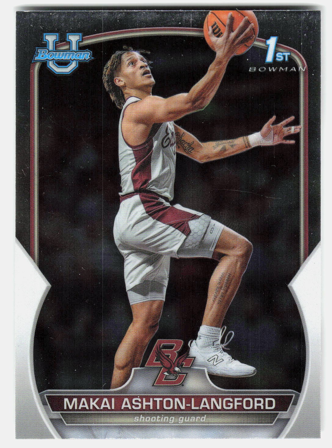 Makai Ashton-Langford 2022-23 Bowman University Chrome 1st Bowman #21 front
