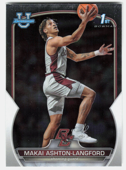 Makai Ashton-Langford 2022-23 Bowman University Chrome 1st Bowman #21 front