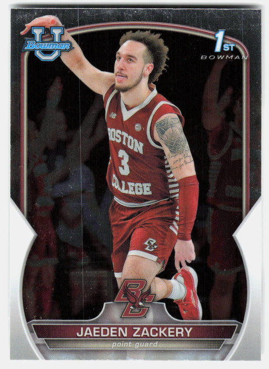 Jaeden Zackery 2022-23 Bowman University Chrome 1st Bowman #35 front